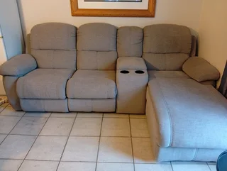 Grey L Shape Lounge Suite