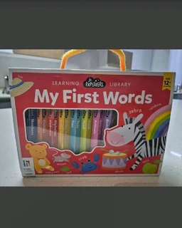 My first words learning book set