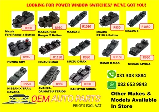 Mazda Drifter Master Window Switch