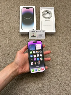 Iphone 14 pro dual sim 128gb excellent condition with box, cable and pop