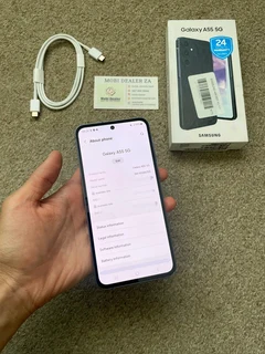 Samsung A55 5G 256gb 8gb ram Dual Sim immaculate condition with box and cable few weeks old