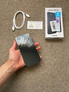 Samsung A55 5G 256gb 8gb ram Dual Sim immaculate condition with box and cable few weeks old