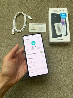 Samsung A55 5G 256gb 8gb ram Dual Sim immaculate condition with box and cable few weeks old