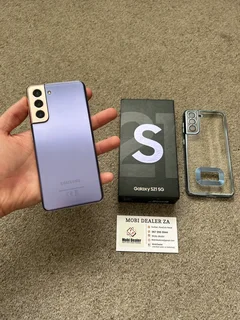 Samsung S21 5G 256gb Dual SIM immaculate condition - phantom violet with box and cover cover