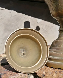 Mughal Style Brass Hookah