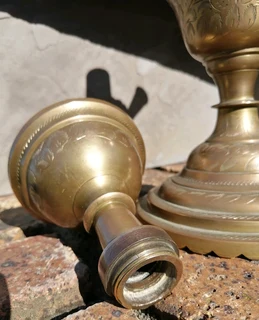 Mughal Style Brass Hookah