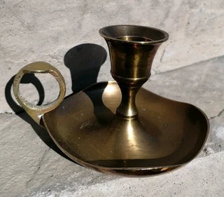 Brass Chamberstick Candle Holder