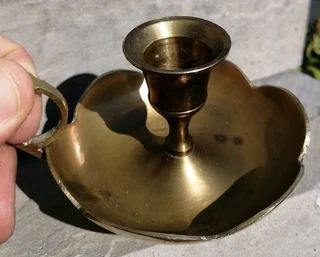 Brass Chamberstick Candle Holder