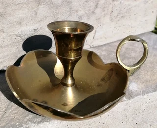 Brass Chamberstick Candle Holder