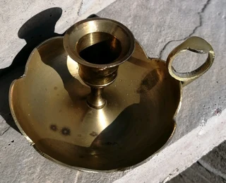 Brass Chamberstick Candle Holder