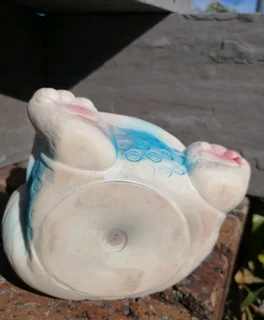 1960s Vtg Large Laughing Cat Bow Tie Rubber Squeaky Toy