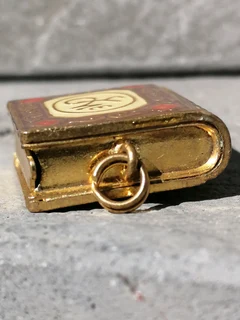 Gold colour Holy Quran tiny pendant