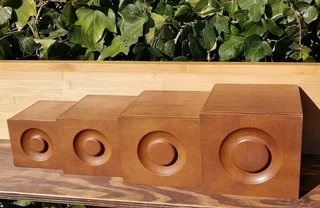 Mid-Century Nesting Cannisters Set Japan