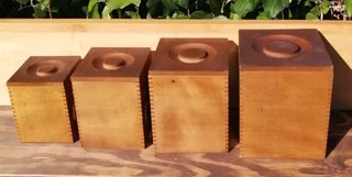 Mid-Century Nesting Cannisters Set Japan