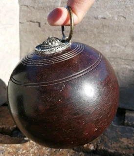 Retro Re-purposed Bowling Ball Doorstop