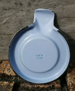 DRU Holland Blue Tulip Cast Iron Butter Sauce Warmer