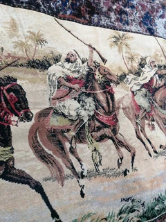 *Rare* Tapestry-Arabian Nights - M i l i t a r y  Campaign