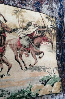 *Rare* Tapestry-Arabian Nights - M i l i t a r y  Campaign