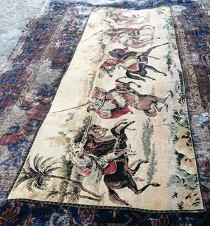 *Rare* Tapestry-Arabian Nights - M i l i t a r y  Campaign