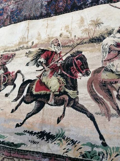 *Rare* Tapestry-Arabian Nights - M i l i t a r y  Campaign