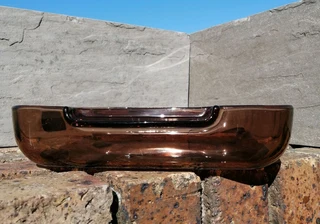 Vintage Rare Pyrex England Amber Square Casserole with &#39;drop&#39; handles