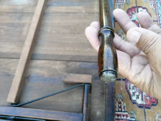 Vtg Antique Bridge Card Occasional Table Fold-Up Legs- Original Ferguson Bros.