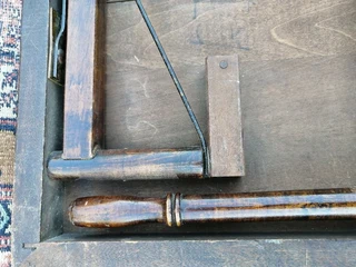 Vtg Antique Bridge Card Occasional Table Fold-Up Legs- Original Ferguson Bros.