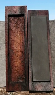 Vtg Combination Sharpening Stone in Wooden Box