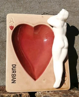 Vtg Ace of ❤️ N a k e d Lady Durban