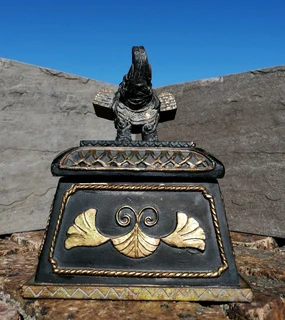 Jewelry Box Black-Gold Elephant motif - rare find*