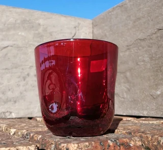 Handblown Ruby Red Lustre &#39;Glass&#39; Sergio Talanti Italy