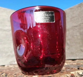 Handblown Ruby Red Lustre 'Glass' Sergio Talanti Italy