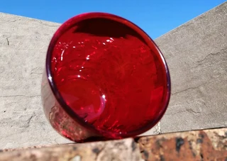Handblown Ruby Red Lustre &#39;Glass&#39; Sergio Talanti Italy