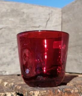 Handblown Ruby Red Lustre &#39;Glass&#39; Sergio Talanti Italy