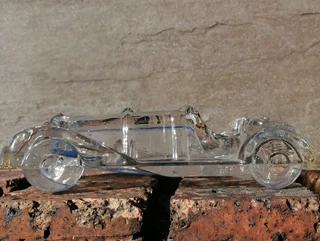 30s Glass Car Paperweight *rare*find*