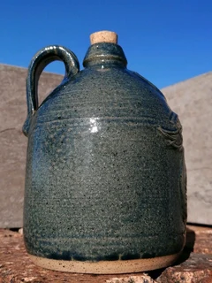 Vtg 1.75 Litre Stoneware corked Bottle VW DIAZ 88