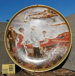 Pierre Auguste Renoir OARSMEN AT CHATOU Wall Plate Art
