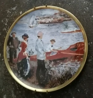 Pierre Auguste Renoir Oarsmen At Chatou Wall Plate Art