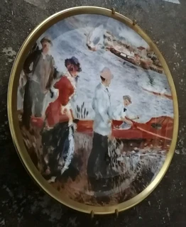 Pierre Auguste Renoir OARSMEN AT CHATOU Wall Plate Art