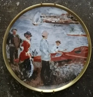 Pierre Auguste Renoir OARSMEN AT CHATOU Wall Plate Art