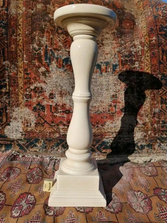 Vtg Ceramic Plant Stand Pedestal Plinth 76cm H