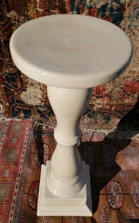 Vtg Ceramic Plant Stand Pedestal Plinth 76cm H