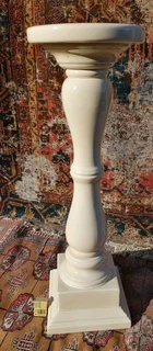 Vtg Ceramic Plant Stand Pedestal Plinth 76cm H