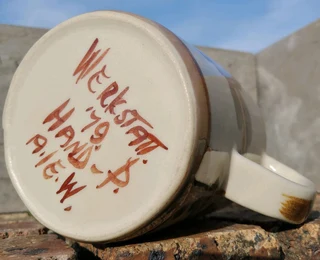 Vtg German Stoneware Jug 600ml