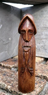 Hand Carved Folk Art Phallus Figurine 15cm L