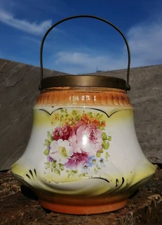 Vtg Biscuit Barrel Empire Works England