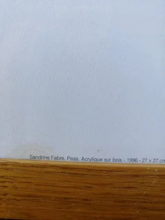 Peas by Sandrine Fabre - acrylic on wood