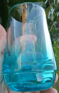 Vtg Turquoise Toothbrush Tumbler - Germany