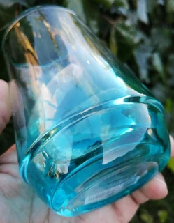 Vtg Turquoise Toothbrush Tumbler - Germany