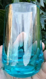 Vtg Turquoise Toothbrush Tumbler - Germany